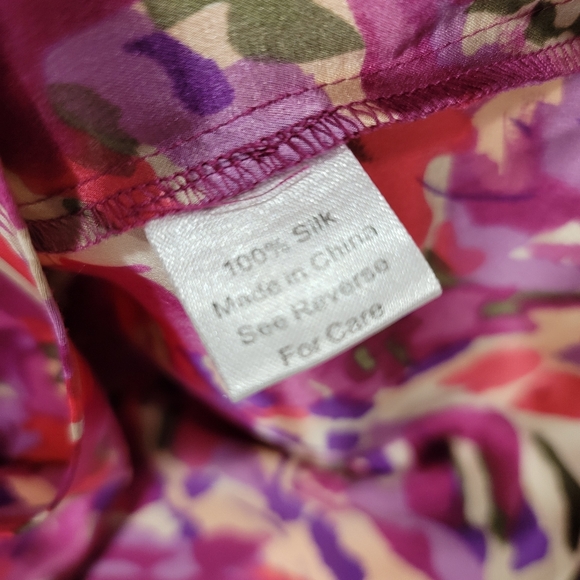 Parker silk ruffle watercolor floral mini dress - Picture 13 of 14